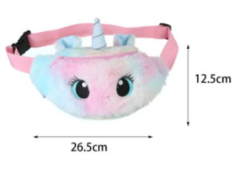 Heuptasje pluche Rainbow Unicorn