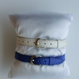 Leren armbandjes met bedels s/2
