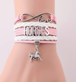 Infinity HORSES armband