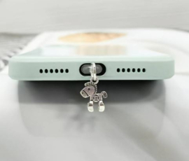 Stof plug telefoon Paardje