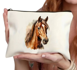 Etui bruin paardenhoofd