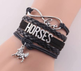 Infinity HORSES armband