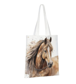 Schoudertas 2-zijdige print Paardenhoofd