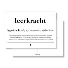 Leerkracht