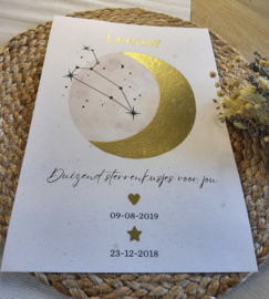Sterrenbeeld | geboorte poster A4