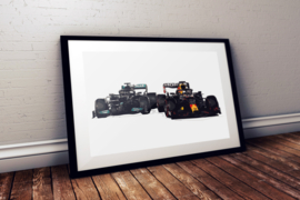 Max Verstappen & Lewis Hamilton Formule 1 F1