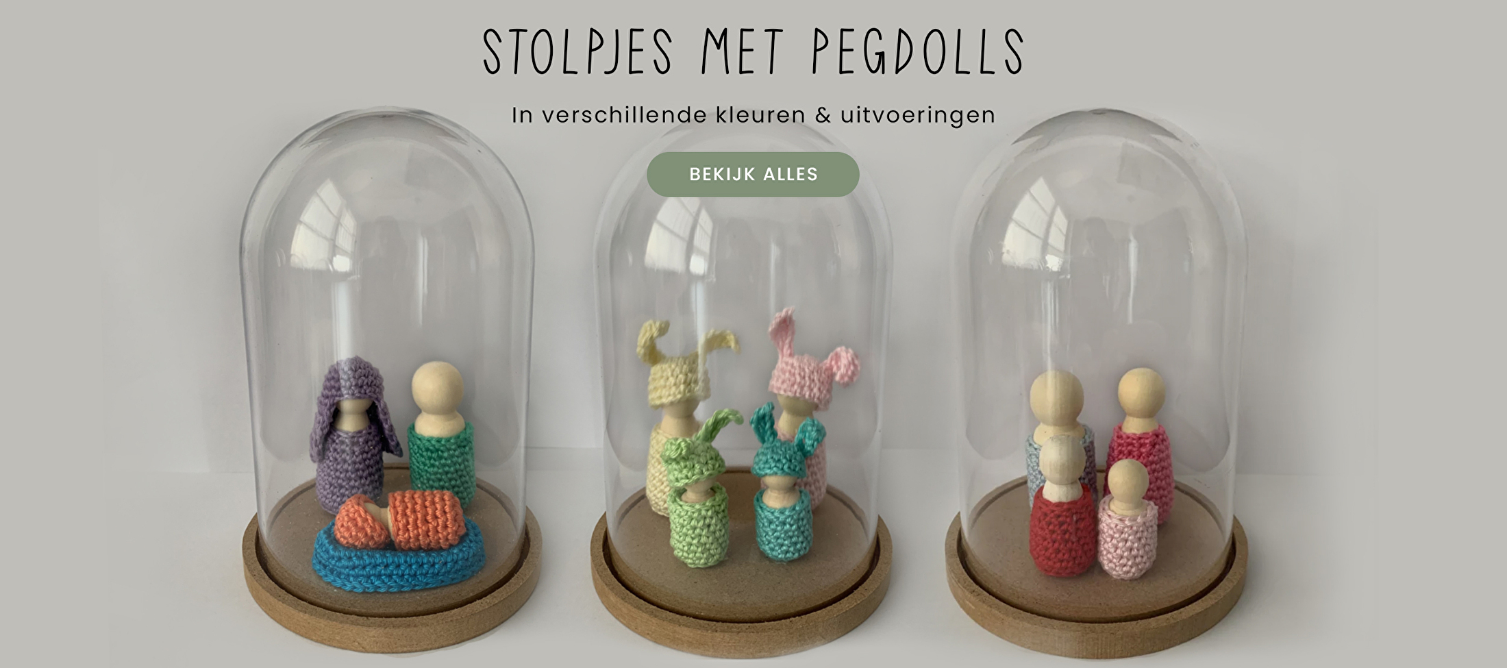 Stolpjes met pegdolls