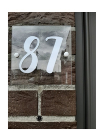 Huisnummer (lettertype naar keuze)