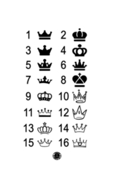 Bierpullen met Kroon en Fijne Koningsdag (lettertype en kroon naar keuze)