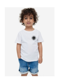 Tekst en logo naar wens (Kids shirt, bedrukking in 1 kleur en lettertype naar wens)