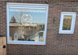 Cirkels met Sinte Sinte Maarten, lampionnen en snoepjes