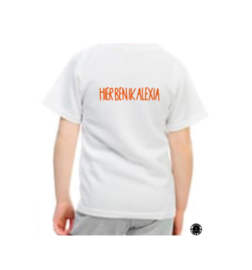 Tekst naar wens (Kids shirt en lettertype naar keuze)