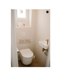 Toilet Rules (lettertype naar keuze)