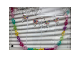 Confetti met ballonnen en naam (lettertype naar keuze)