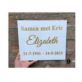 Tekst naar wens (lettertype naar keuze)