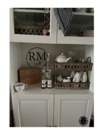 RM Café met 2 gewenste letters en afbeelding naar keuze