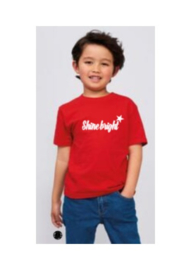 Tekst en afbeelding naar wens (Kids shirt en lettertype naar keuze)