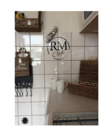 RM Café met 2 gewenste letters