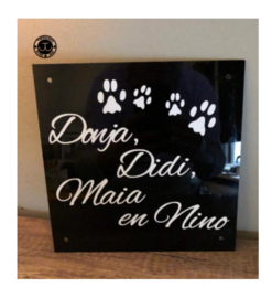 Dieren thema met tekst naar wens (lettertype en dieren afbeelding naar keuze)