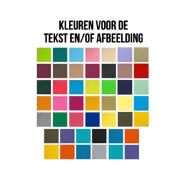 Textiel bedrukkings kleuren en textielsticker kleuren