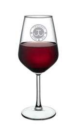 Tekst en logo naar wens (Wijn glas)