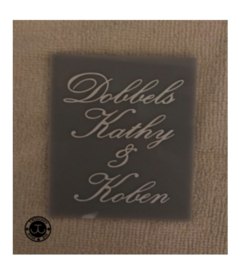 Familie naam of namen (lettertype naar keuze)