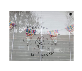 Confetti met ballonnen en naam (lettertype naar keuze)