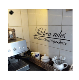 Kitchen Rules (lettertype naar keuze)
