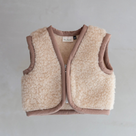 Wollen bodywarmer baby camel