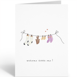 WELCOME LITTLE ONE - WASLIJNTJE - Nadine Illustraties