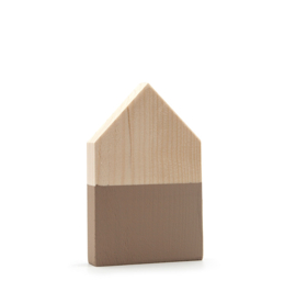 NATURE Houten huisje off white/taupe/bruin/beige