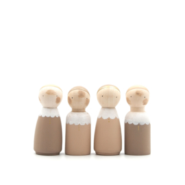 Houten pop Pietje NATURE