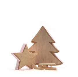 Kerst houten slee