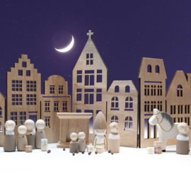 Houten huisjes vierluik