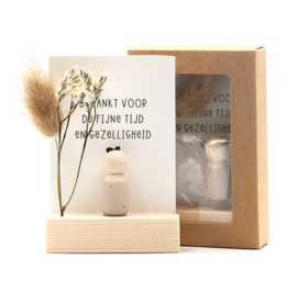 Cadeaudoosje "Bedankt voor de fijne tijd en gezelligheid"