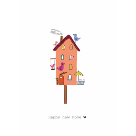 HAPPY NEW HOME - VOGELHUIS - Nadine Illustraties