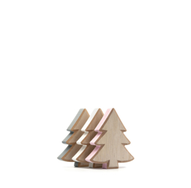 Kerst houten boom klein