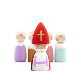 Houten pop Sinterklaas BASIC