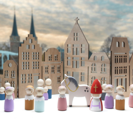 Houten huisjes vierluik