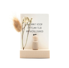 Cadeaudoosje "Bedankt voor de fijne tijd en gezelligheid"