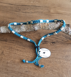 Anti-Tekenband met EM kralen 100% Natuurlijk Turquoise vanaf