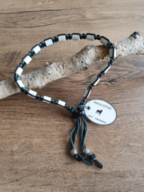 Anti-Tekenband met EM kralen 100% Natuurlijk Blauw Gemeleerd vanaf