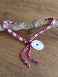 Anti-Tekenband met EM kralen 100% Natuurlijk Rose vanaf