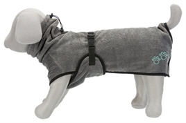 Badjas hond Grijs Badstof 50cm