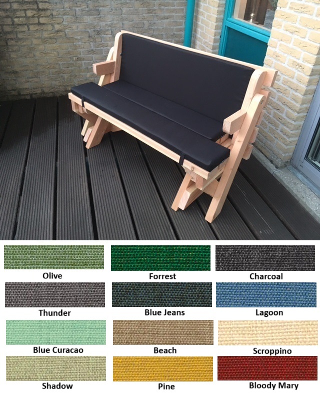 Kussenset SHIKI voor inklapbare picknicktafel Model XL