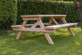 Douglas picknicktafel 4 personen met dicht tafelblad