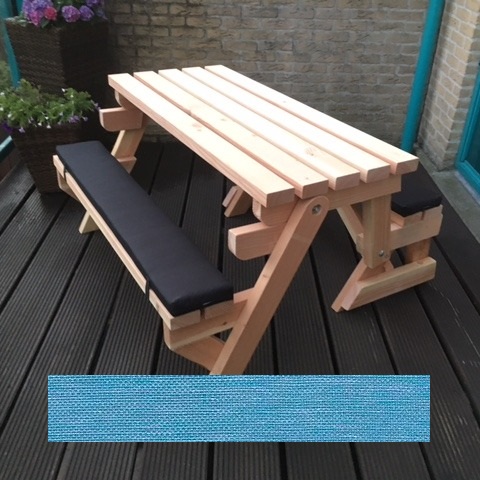 Seat cushions SOUTH Foldable picnic Table model M Sky Blue