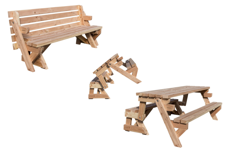 Douglas inklapbare picknicktafel 2 in 1