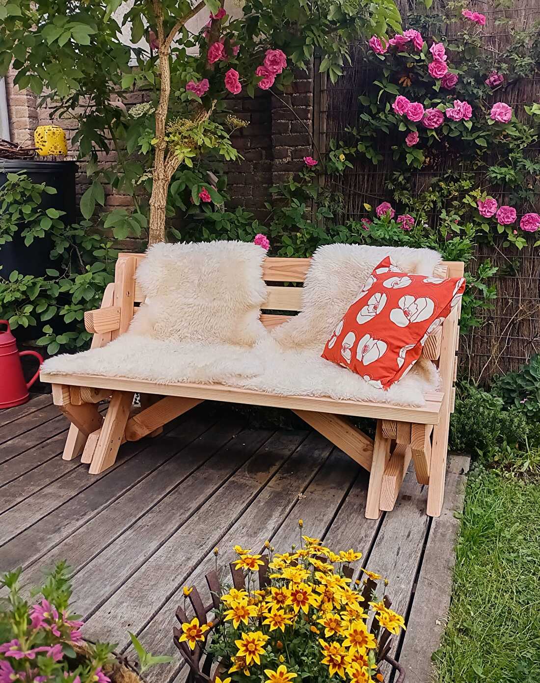 inklapbare picknicktafel Bank en Tafel 2 in 1