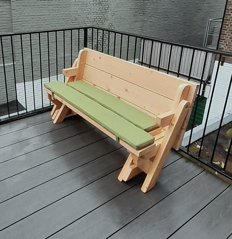 kussens picknicktafel